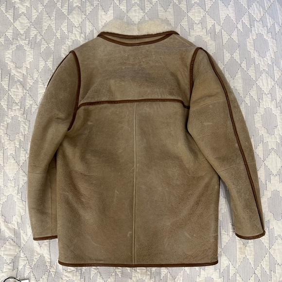 New-ISABEL MARANT Etoile 
Anawa Shearling Jacket - Beige - Picture 8 of 16